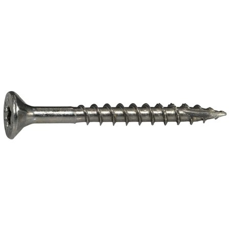 SABERDRIVE Deck Screw, #9 x 1-3/4 in, 18-8 Stainless Steel, Flat Head, Torx Drive, 420 PK 53996